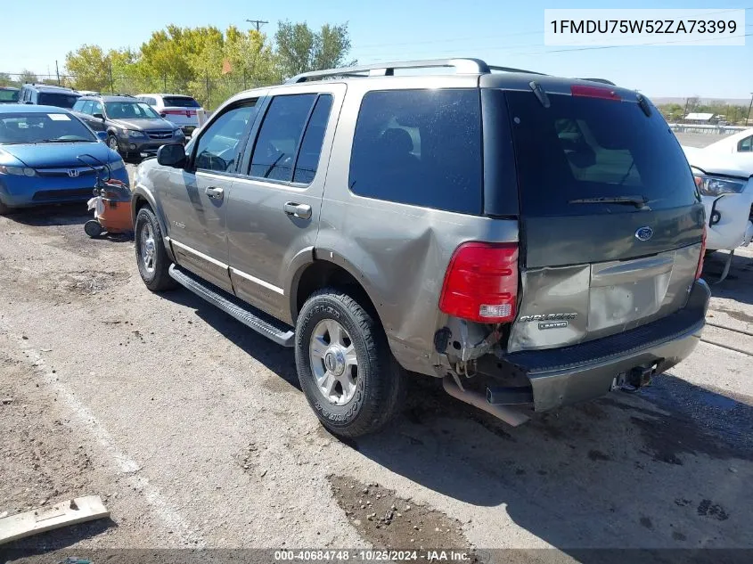 2002 Ford Explorer Limited VIN: 1FMDU75W52ZA73399 Lot: 40684748