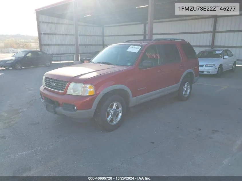 2002 Ford Explorer Xlt VIN: 1FMZU73E22ZT46277 Lot: 40695728