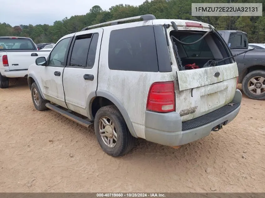 2002 Ford Explorer Xls VIN: 1FMZU72E22UA32131 Lot: 40719860