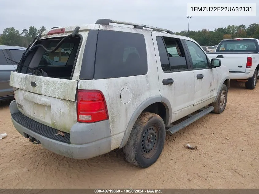 2002 Ford Explorer Xls VIN: 1FMZU72E22UA32131 Lot: 40719860