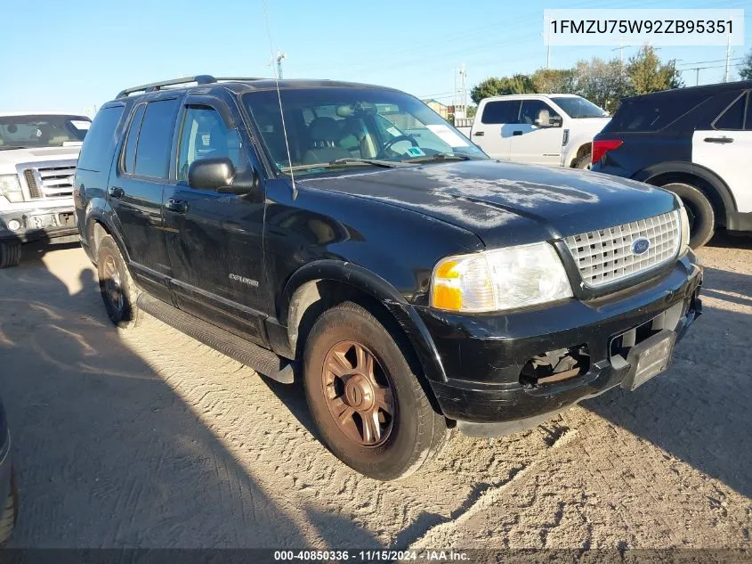 2002 Ford Explorer Limited VIN: 1FMZU75W92ZB95351 Lot: 40850336