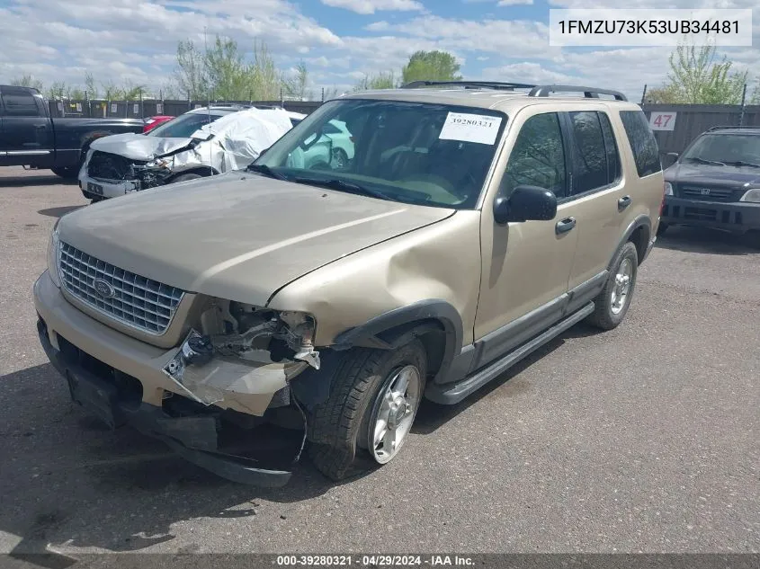 1FMZU73K53UB34481 2003 Ford Explorer