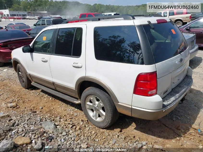 2003 Ford Explorer Eddie Bauer VIN: 1FMDU64W83UB62460 Lot: 40167207