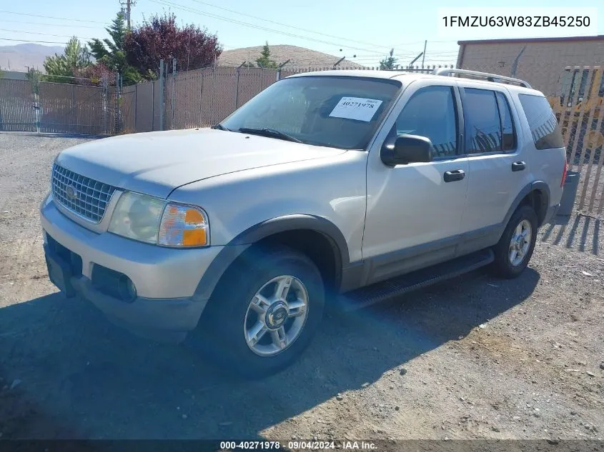 2003 Ford Explorer Nbx/Xlt VIN: 1FMZU63W83ZB45250 Lot: 40271978