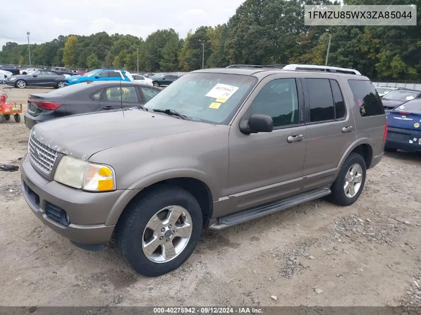 2003 Ford Explorer Limited VIN: 1FMZU85WX3ZA85044 Lot: 40275942