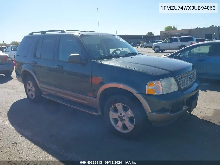 1FMZU74WX3UB94063 2003 Ford Explorer Eddie Bauer