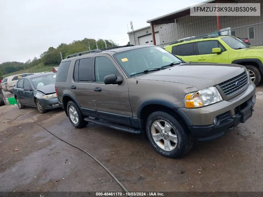 2003 Ford Explorer Nbx/Xlt VIN: 1FMZU73K93UB53096 Lot: 40461170