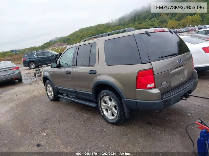 2003 Ford Explorer Nbx/Xlt VIN: 1FMZU73K93UB53096 Lot: 40461170