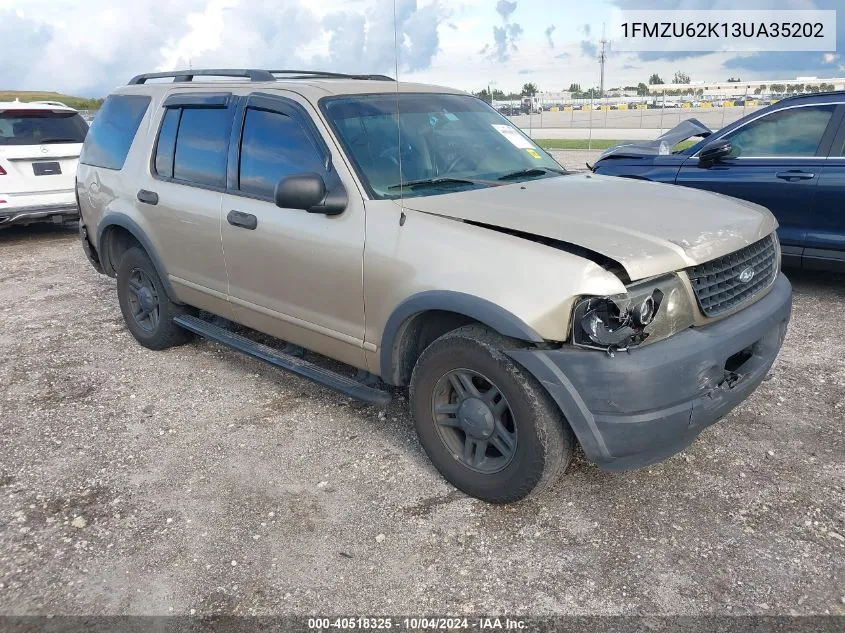 2003 Ford Explorer Xls VIN: 1FMZU62K13UA35202 Lot: 40518325