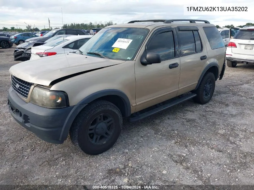 2003 Ford Explorer Xls VIN: 1FMZU62K13UA35202 Lot: 40518325