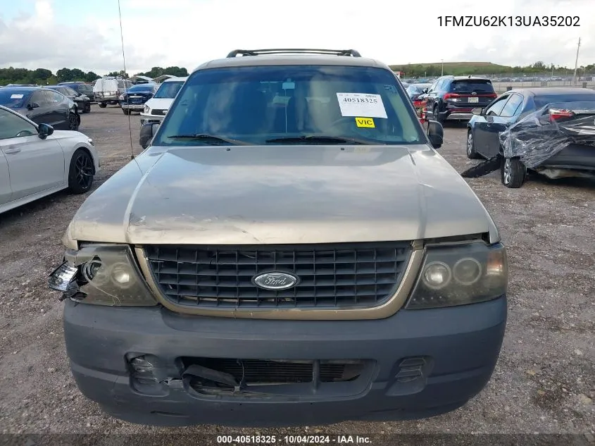 2003 Ford Explorer Xls VIN: 1FMZU62K13UA35202 Lot: 40518325