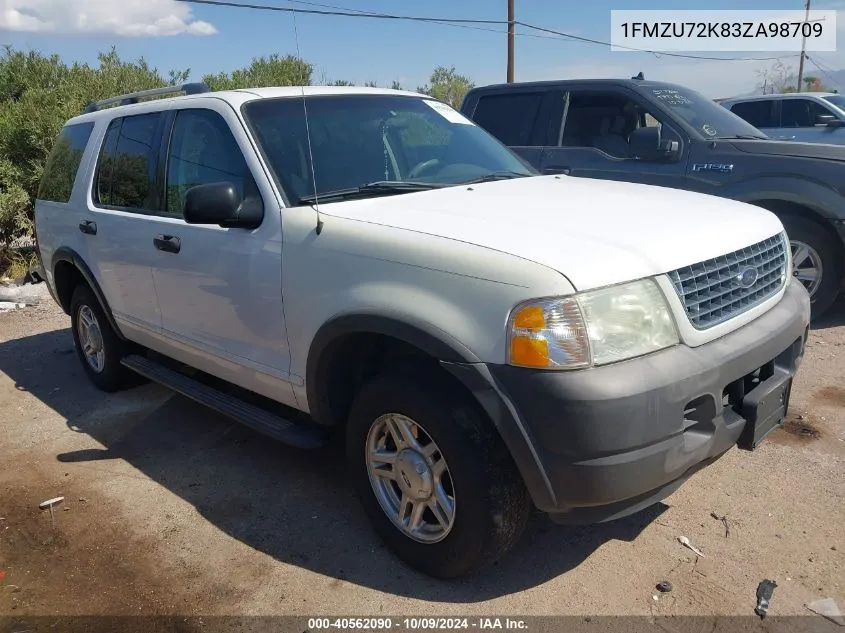 2003 Ford Explorer Xls/Xls Sport VIN: 1FMZU72K83ZA98709 Lot: 40562090