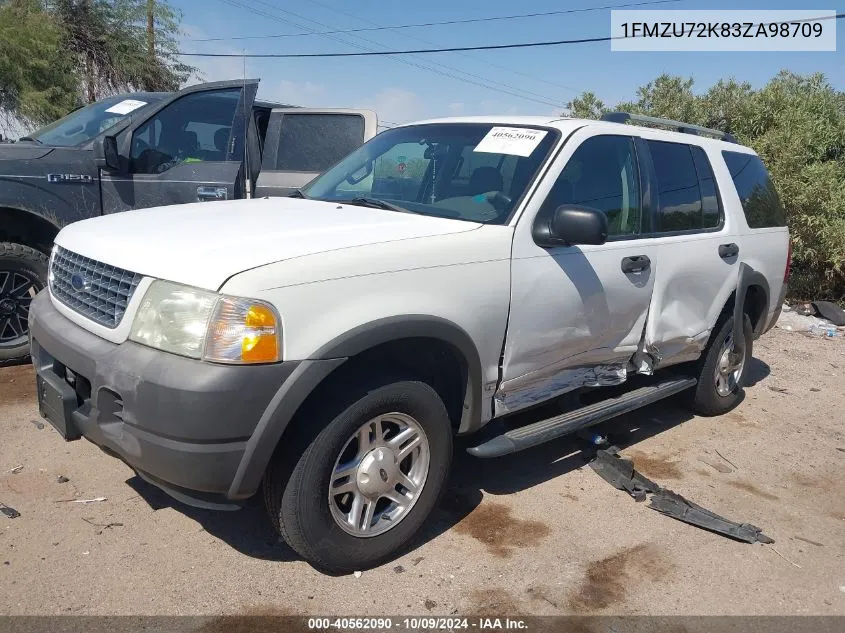 2003 Ford Explorer Xls/Xls Sport VIN: 1FMZU72K83ZA98709 Lot: 40562090