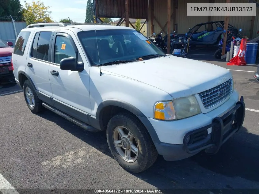 2003 Ford Explorer Nbx/Xlt VIN: 1FMZU73K43UB13573 Lot: 40564172