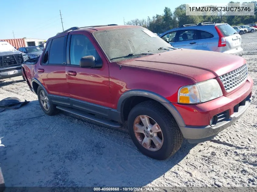 2003 Ford Explorer Nbx/Xlt VIN: 1FMZU73K73UC75746 Lot: 40569868