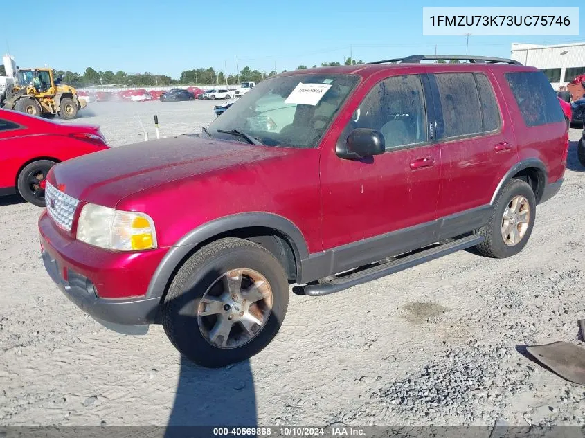 2003 Ford Explorer Nbx/Xlt VIN: 1FMZU73K73UC75746 Lot: 40569868