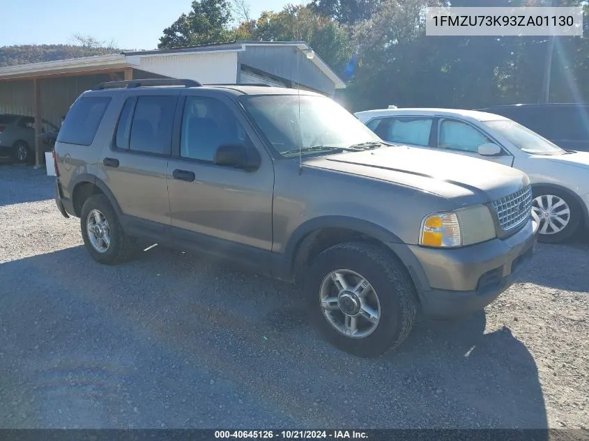 2003 Ford Explorer Nbx/Xlt VIN: 1FMZU73K93ZA01130 Lot: 40645126