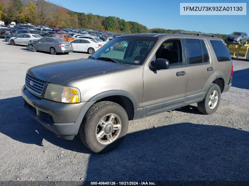 2003 Ford Explorer Nbx/Xlt VIN: 1FMZU73K93ZA01130 Lot: 40645126