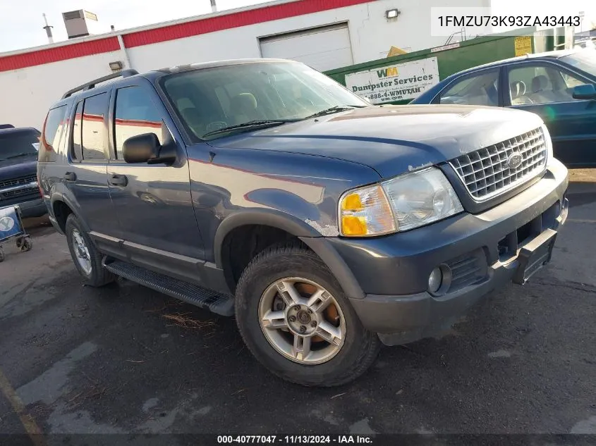 1FMZU73K93ZA43443 2003 Ford Explorer Nbx/Xlt