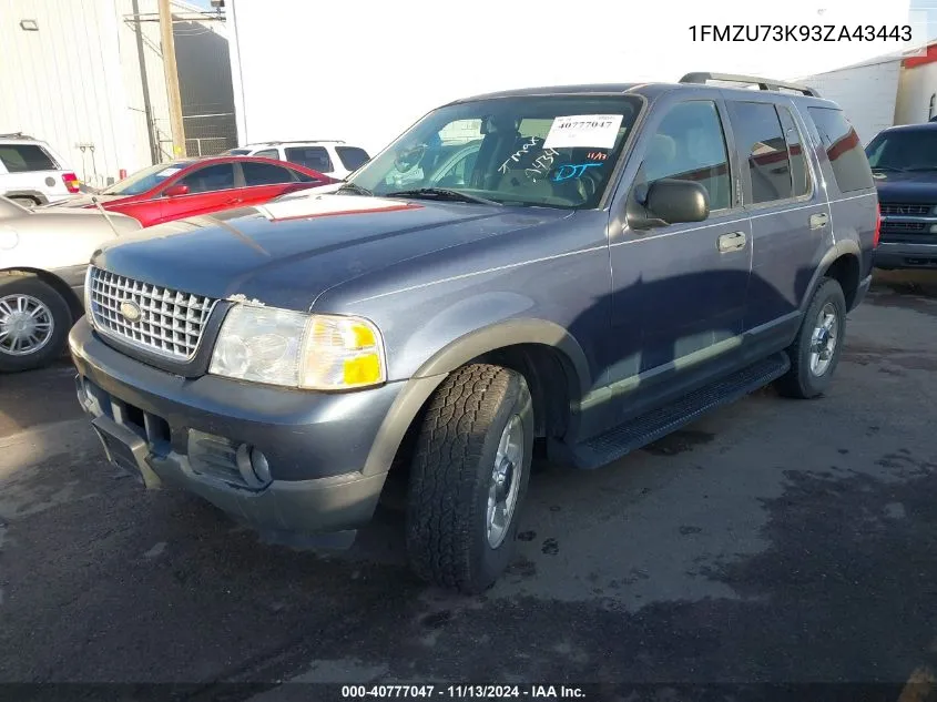 1FMZU73K93ZA43443 2003 Ford Explorer Nbx/Xlt