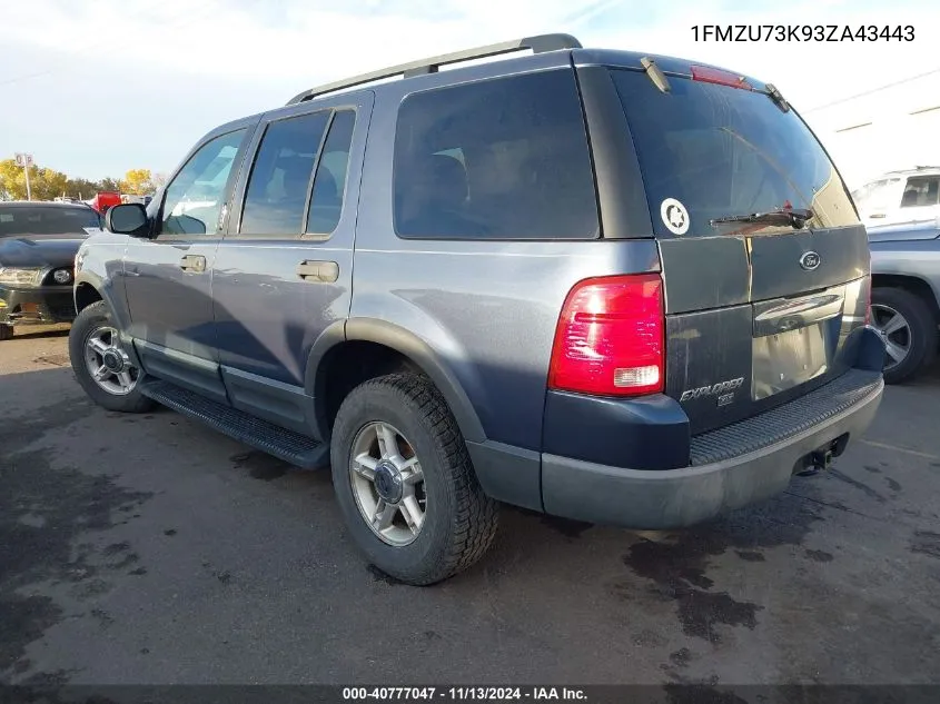 1FMZU73K93ZA43443 2003 Ford Explorer Nbx/Xlt