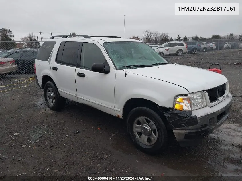 1FMZU72K23ZB17061 2003 Ford Explorer Xls