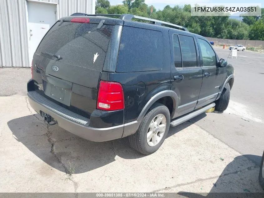 1FMZU63K54ZA03551 2004 Ford Explorer Xlt