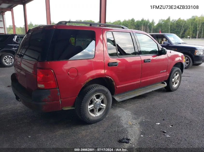 1FMZU73E24ZB33108 2004 Ford Explorer Nbx/Xlt