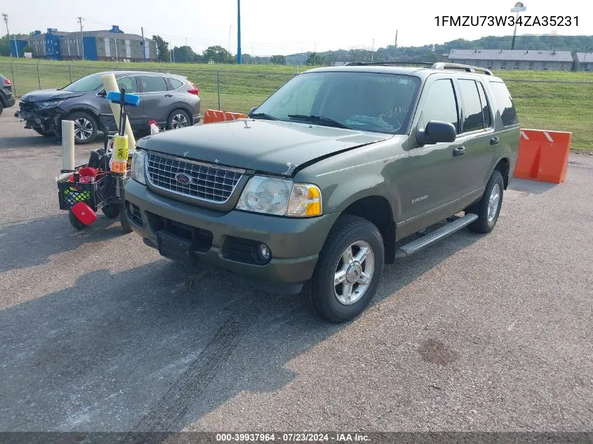 2004 Ford Explorer Nbx/Xlt VIN: 1FMZU73W34ZA35231 Lot: 39937964