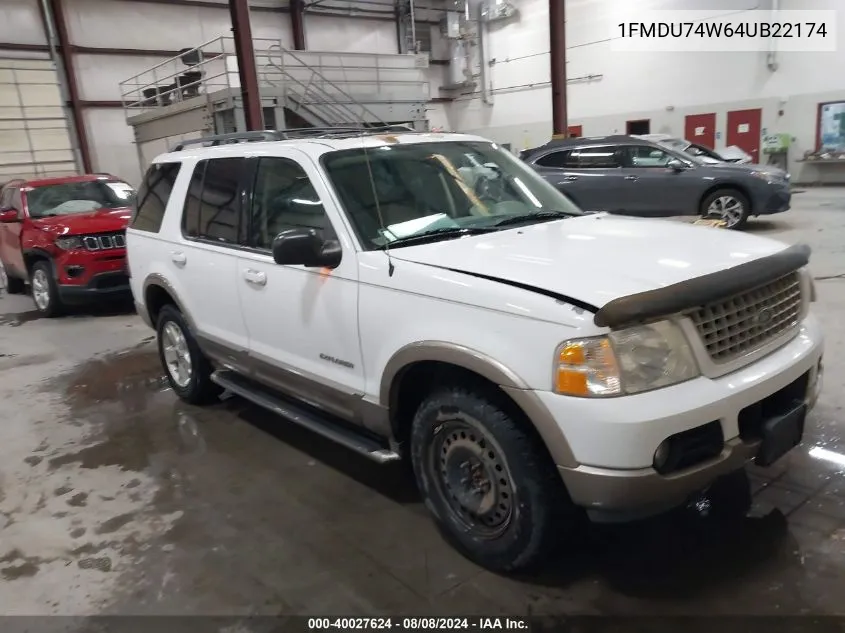 2004 Ford Explorer Eddie Bauer VIN: 1FMDU74W64UB22174 Lot: 40027624