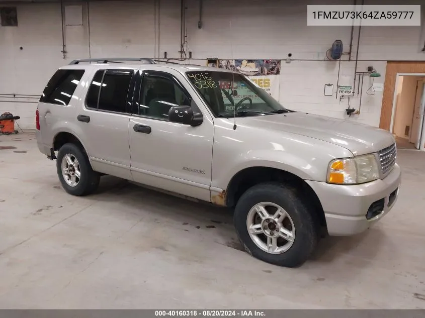 2004 Ford Explorer Nbx/Xlt VIN: 1FMZU73K64ZA59777 Lot: 40160318