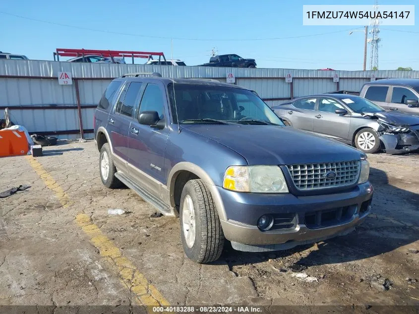 2004 Ford Explorer Eddie Bauer VIN: 1FMZU74W54UA54147 Lot: 40183288