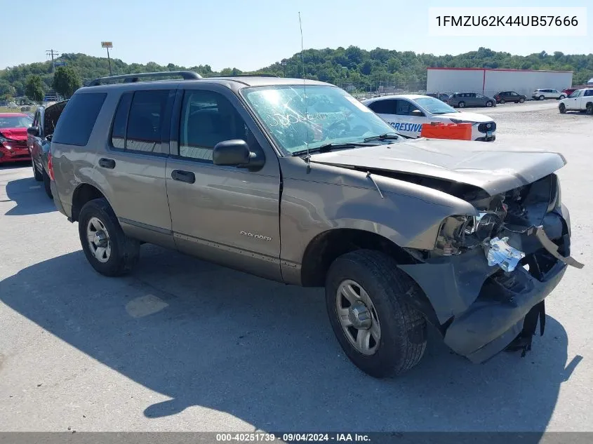 2004 Ford Explorer Xls VIN: 1FMZU62K44UB57666 Lot: 40251739