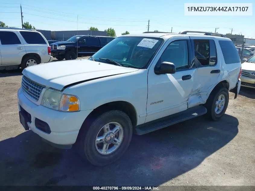 2004 Ford Explorer Nbx/Xlt VIN: 1FMZU73K44ZA17107 Lot: 40270796