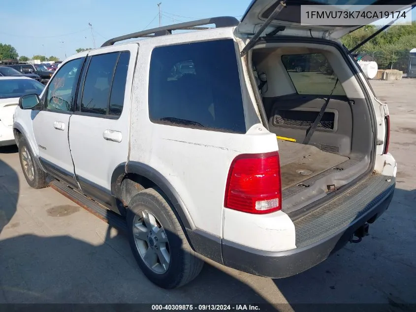 2004 Ford Explorer VIN: 1FMVU73K74CA19174 Lot: 40309875