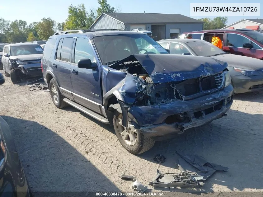 2004 Ford Explorer Nbx/Xlt VIN: 1FMZU73W44ZA10726 Lot: 40338478