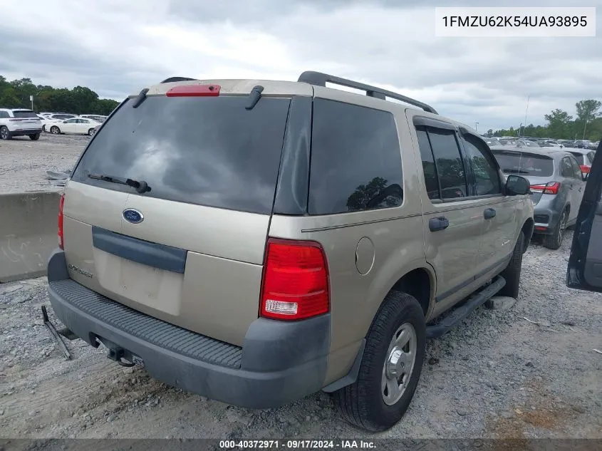 2004 Ford Explorer Xls VIN: 1FMZU62K54UA93895 Lot: 40372971