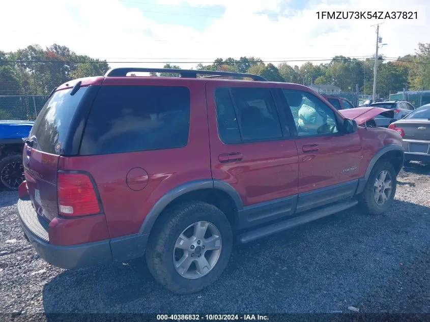 2004 Ford Explorer Nbx/Xlt VIN: 1FMZU73K54ZA37821 Lot: 40386832