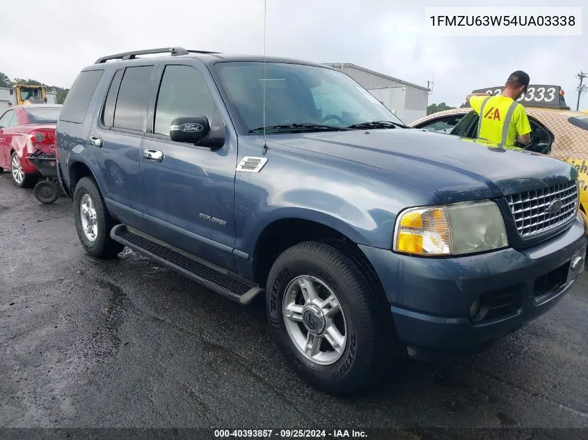 2004 Ford Explorer Xlt VIN: 1FMZU63W54UA03338 Lot: 40393857