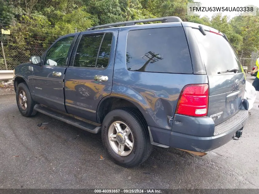 2004 Ford Explorer Xlt VIN: 1FMZU63W54UA03338 Lot: 40393857