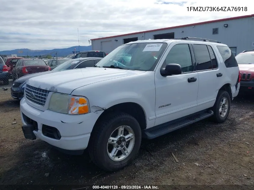 2004 Ford Explorer Nbx/Xlt VIN: 1FMZU73K64ZA76918 Lot: 40401128