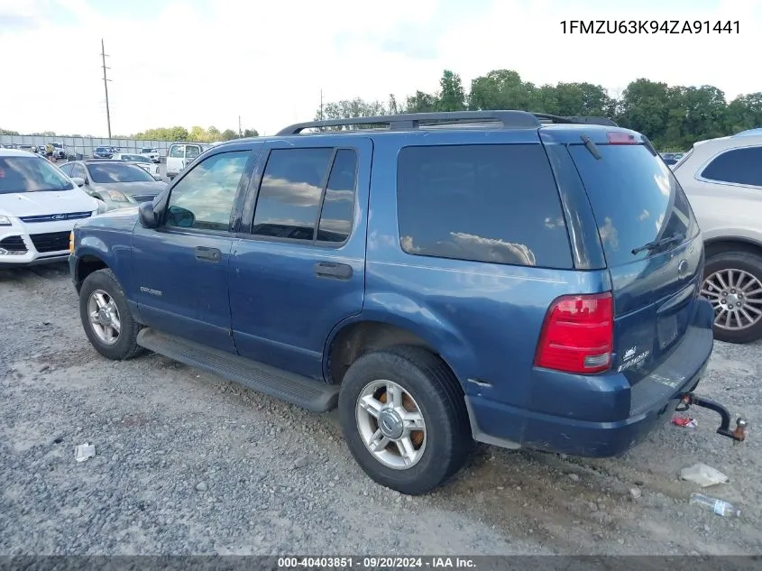 2004 Ford Explorer Xlt VIN: 1FMZU63K94ZA91441 Lot: 40403851