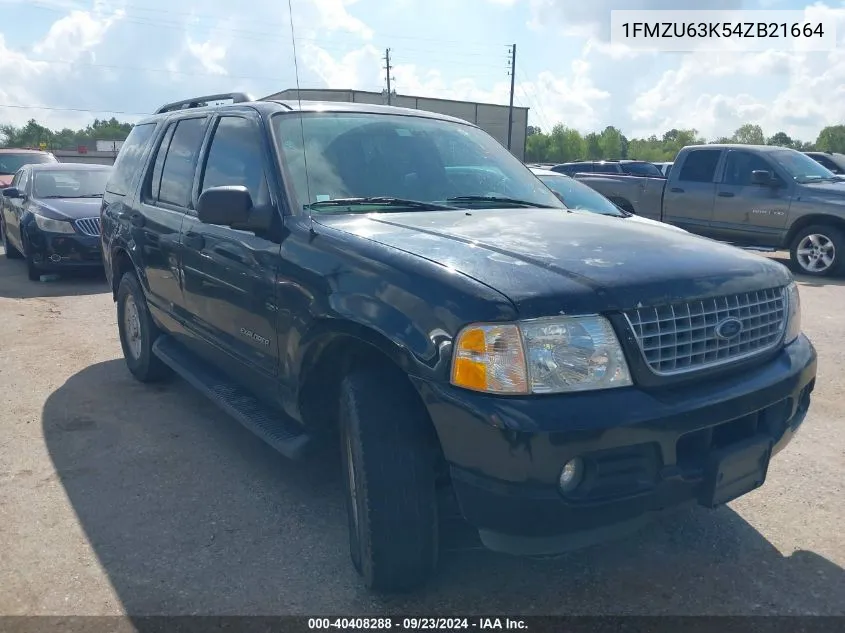 2004 Ford Explorer Xlt VIN: 1FMZU63K54ZB21664 Lot: 40408288