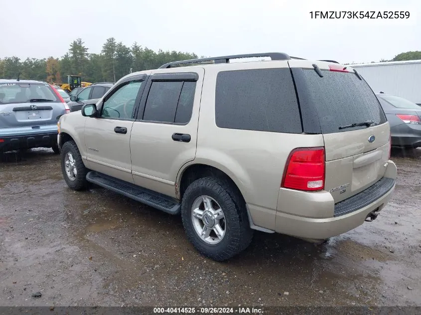 2004 Ford Explorer Nbx/Xlt VIN: 1FMZU73K54ZA52559 Lot: 40414525