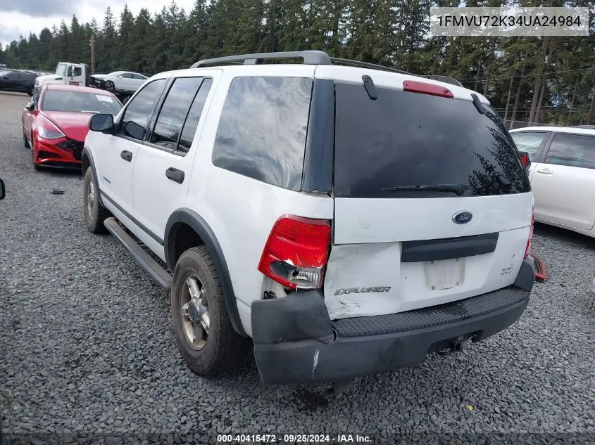 2004 Ford Explorer Xls VIN: 1FMVU72K34UA24984 Lot: 40415472