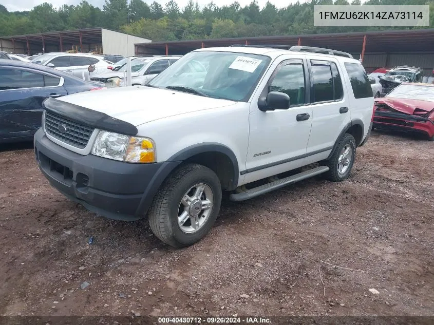 2004 Ford Explorer Xls VIN: 1FMZU62K14ZA73114 Lot: 40430712