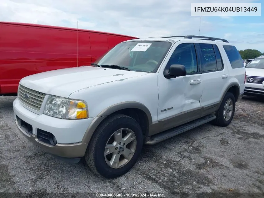 2004 Ford Explorer Eddie Bauer VIN: 1FMZU64K04UB13449 Lot: 40463685