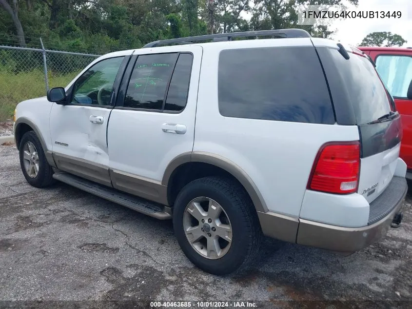 2004 Ford Explorer Eddie Bauer VIN: 1FMZU64K04UB13449 Lot: 40463685