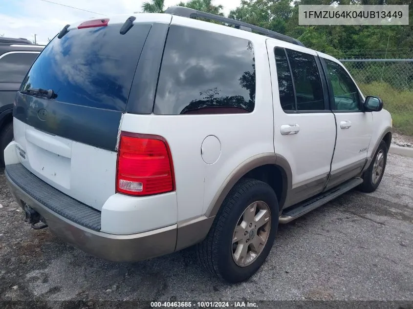 2004 Ford Explorer Eddie Bauer VIN: 1FMZU64K04UB13449 Lot: 40463685