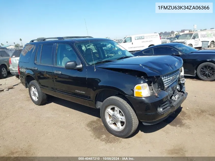 2004 Ford Explorer Xlt VIN: 1FMZU63K34ZA06366 Lot: 40487210